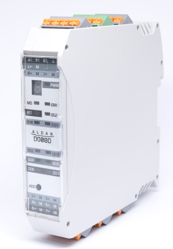 ALDAN A1-M-DO08-11A1A.PT Модуль дискретного вывода DO08D 8x=24В, 0,5А 8хDO