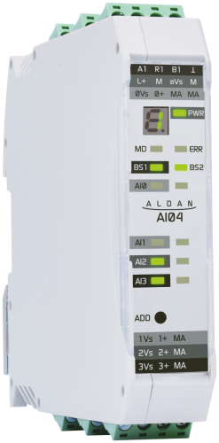 ALDAN A1-M-AI04-00A2A Модуль аналогового ввода AI04 4хAI, 0,1%, общая Г/И