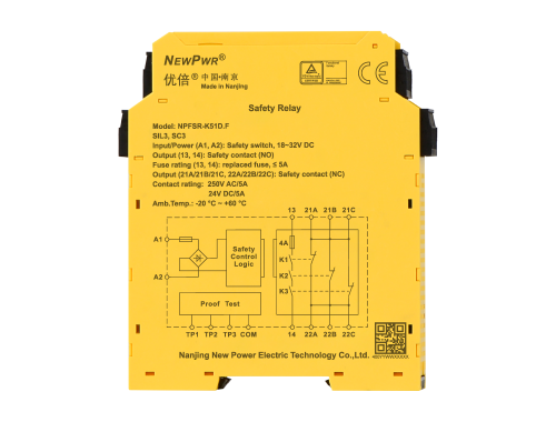 NPFSR-K51D.F Реле безопасности NPFSR-K51D.F 1хDO, 1NO+1NC, 24В DC, SIL3 фото 4